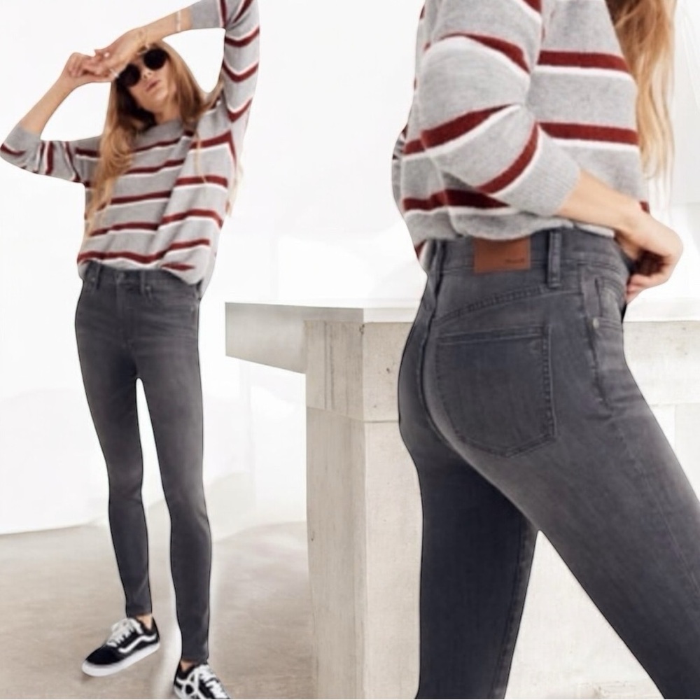 Madewell 9” High Riser Skinny Skinny Jean Gray Wash Size 26